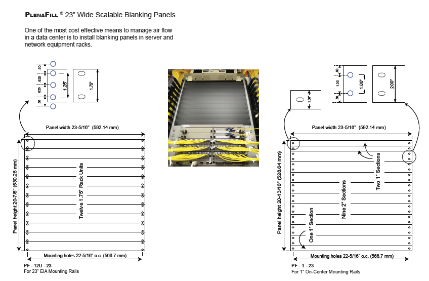 23" Plenafill Dimensions